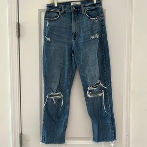 Abercrombie & Fitch The Ankle Straight Ultra High Rise size 29